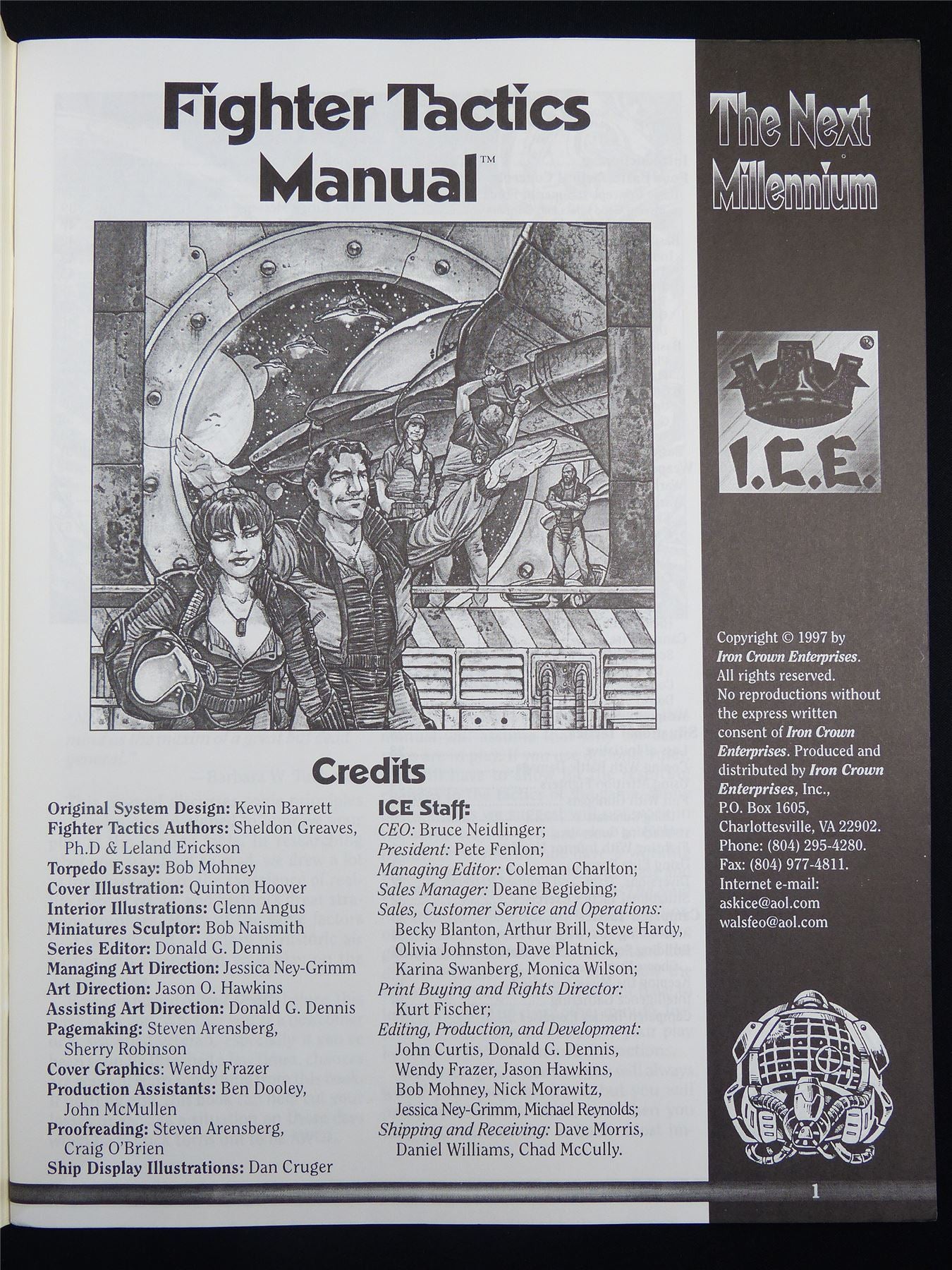 Silent Death: Fighter Tactics Manual Miniatures Sourcebook - I.C.E. Booklet #2R8
