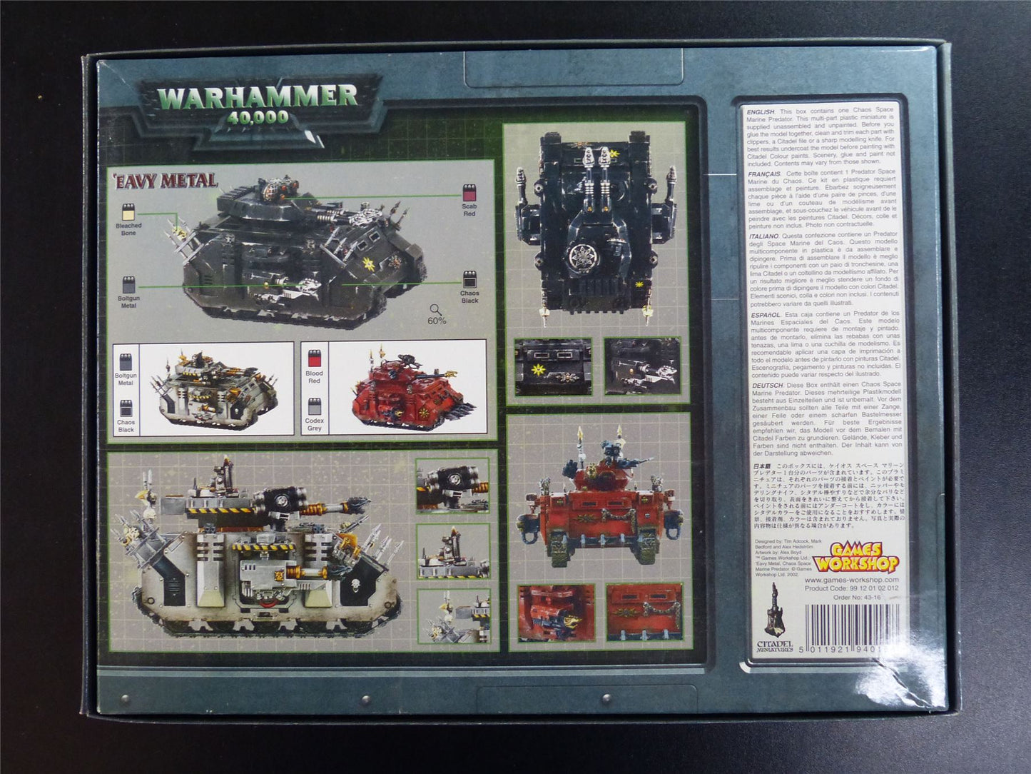 Chaos Predator Parts OOP Classic - Chaos Space Marines - Warhammer 40K #26Z