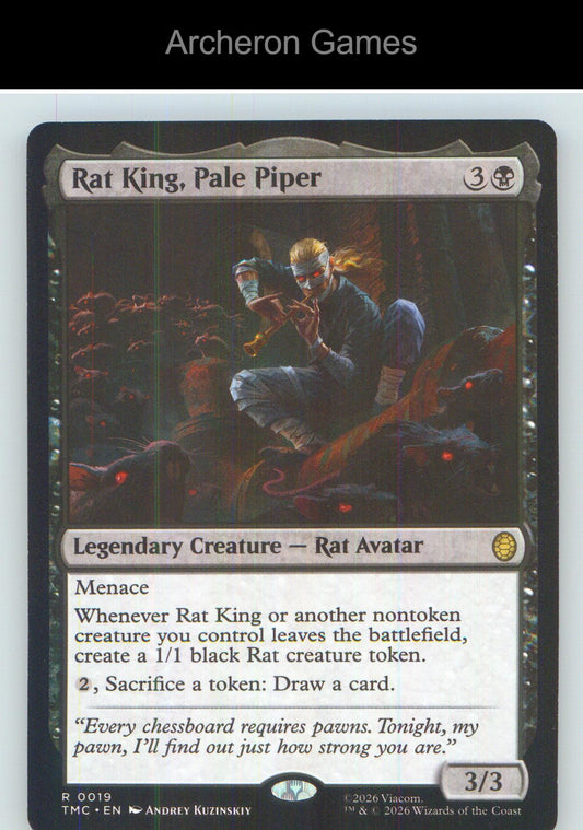 Rat King, Pale Piper (Surge Foil) TMC 19 R MTG Card NM/EX+