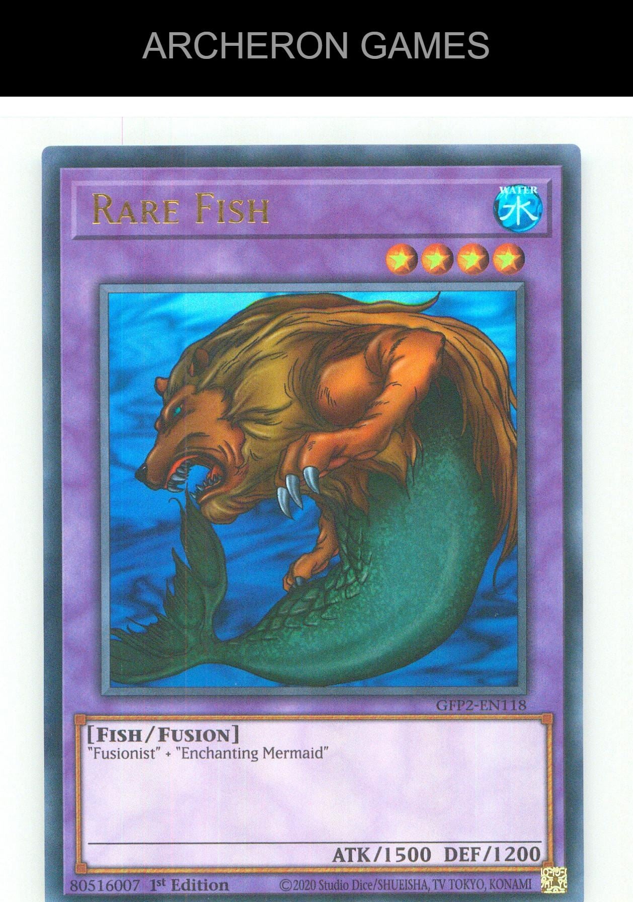 Rare Fish UR YUGIOH Card 1st Edition