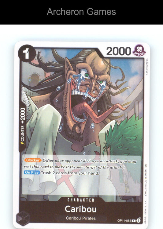 Caribou OP11-083 R One Piece Card NM/EX+ Foil
