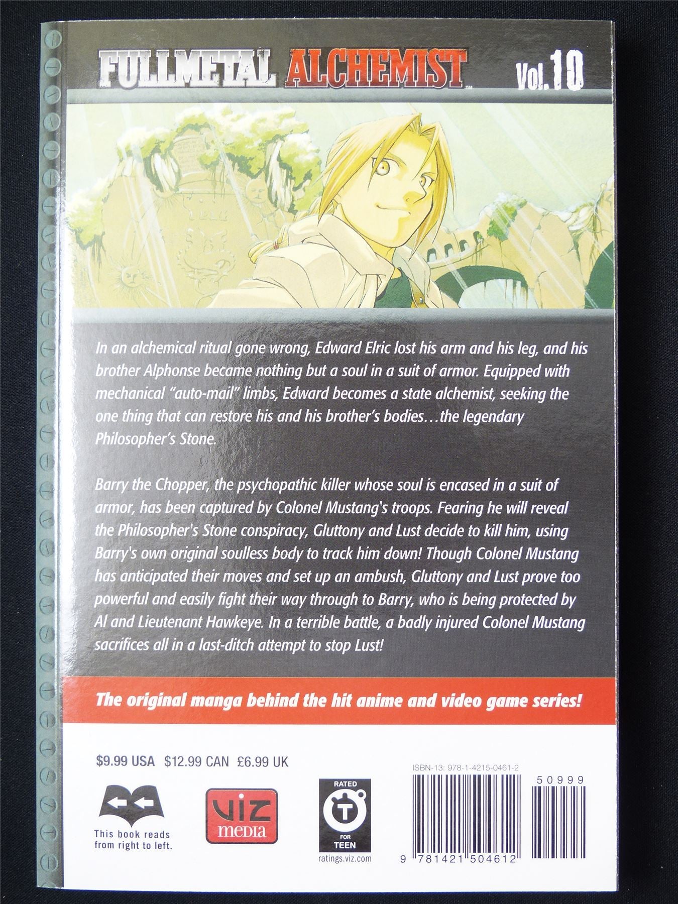 Full Metal Alchemist Volume 10 - Viz Media Manga #1AA
