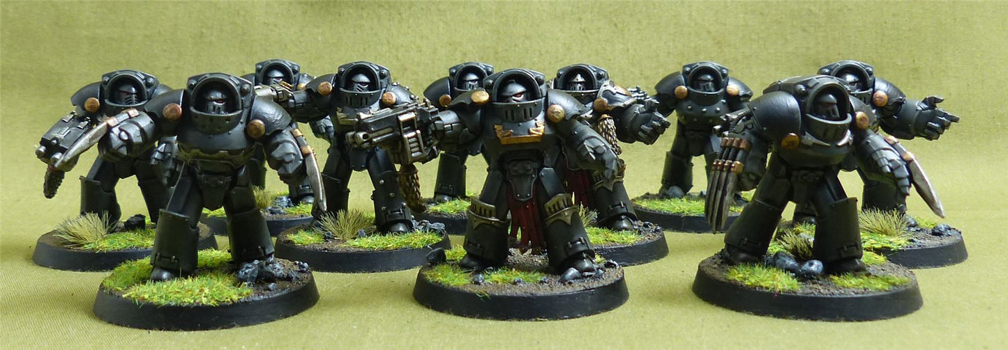Legion Tartaros Terminator Squad painted - Adepta Astartes - Warhammer Horus Heresy #4XH