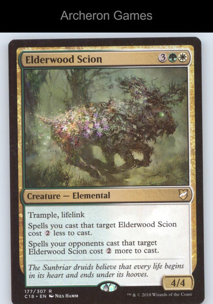 Elderwood Scion 177 R MTG Card Commander 2018