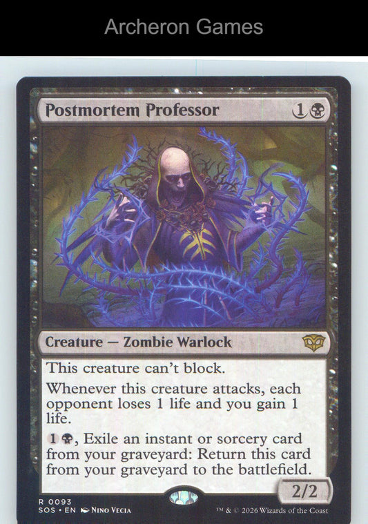 Postmortem Professor SOS 93 R MTG Card NM/EX+