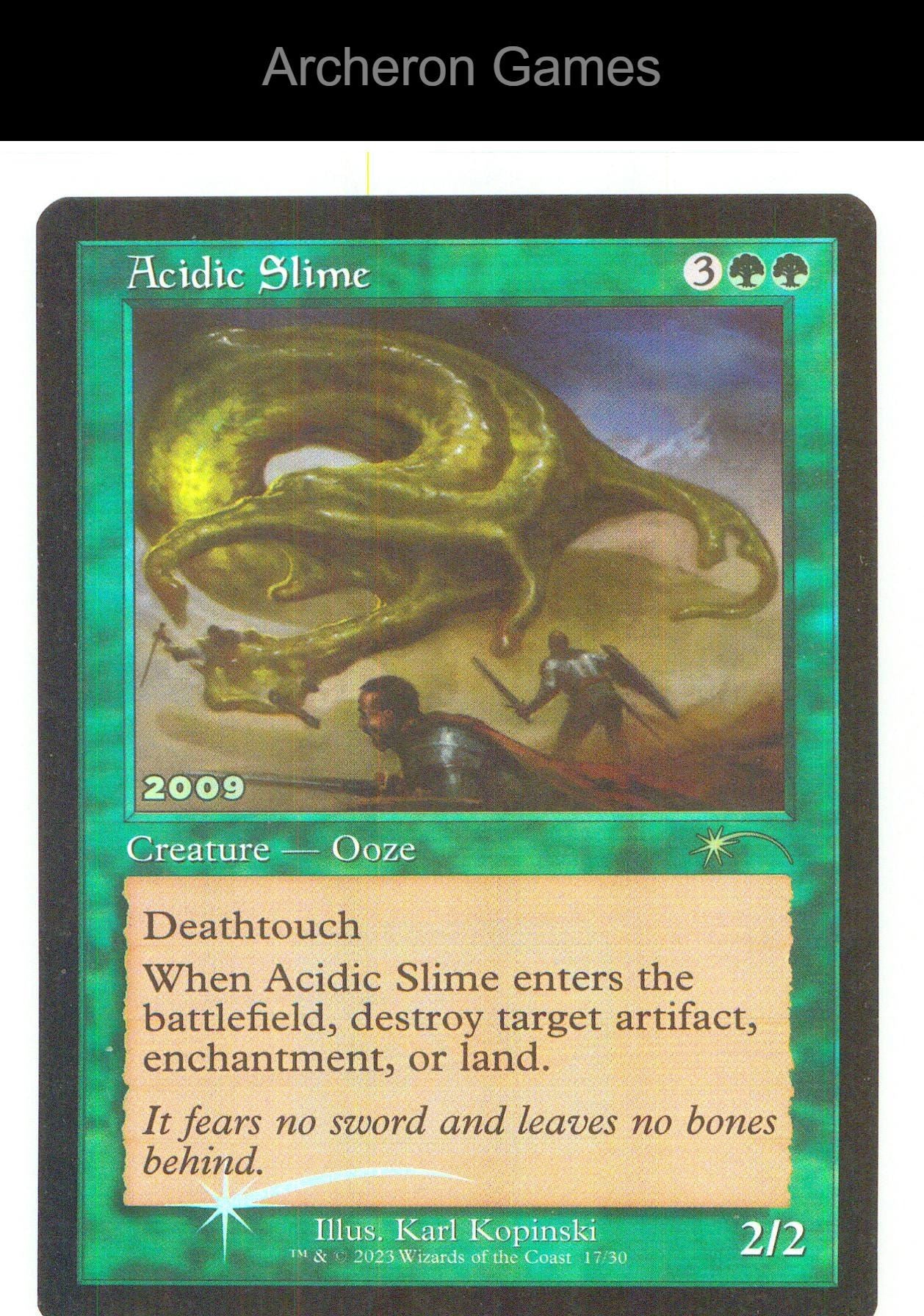 Acidic Slime 17 P MTG Card NM/EX+ Foil