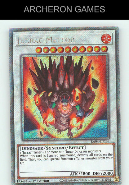 Jurrac Meteor (Platinum Secret Rare) Platinum Secret Rare YUGIOH Card