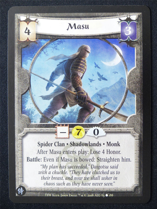 Masu - THW - Legend of the Five Rings L5R Card #WP