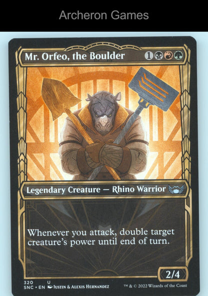 Mr. Orfeo, the Boulder (Showcase) 320 UC MTG Card Streets of New Capenna