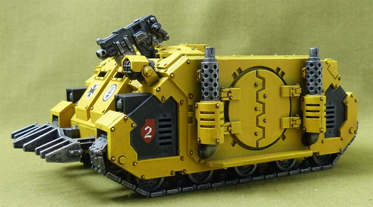 Deimos Pattern Rhino painted - Imperial Fists - Warhammer Horus Heresy #7V4