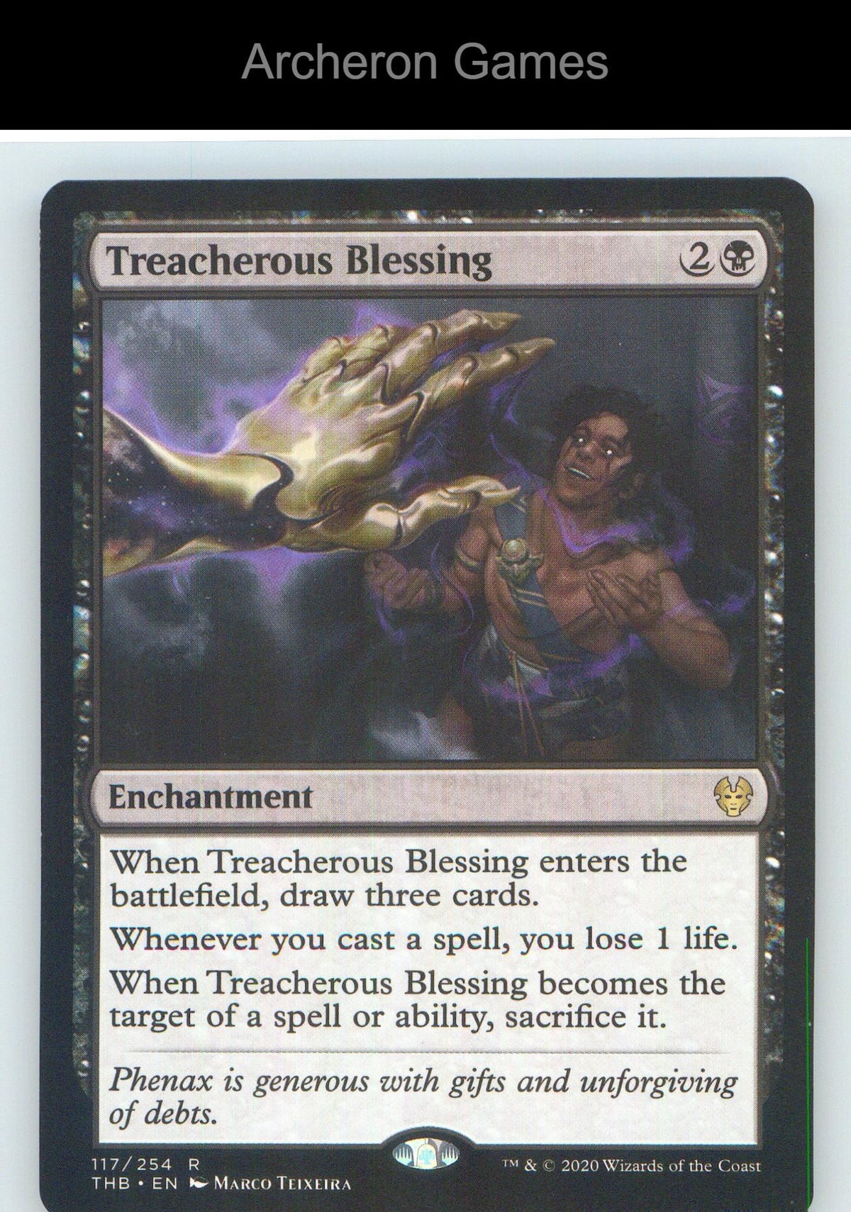 Treacherous Blessing THB 117 R MTG Card NM/EX+