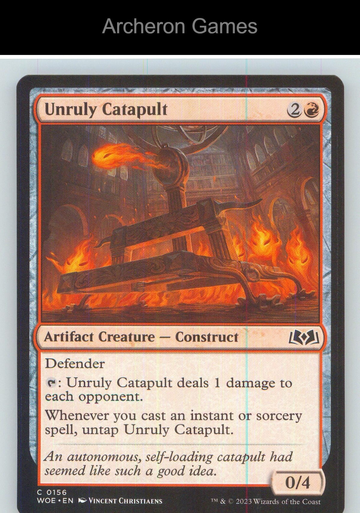 Unruly Catapult WOE 156 C MTG Card NM/EX+