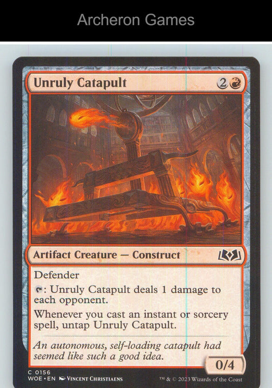 Unruly Catapult WOE 156 C MTG Card NM/EX+