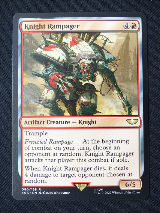 Knight Rampager - 40K - Mtg Card #339