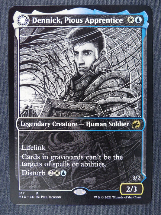 Dennick Pious Apprentice Showcase - MID - Mtg Cards #3S9