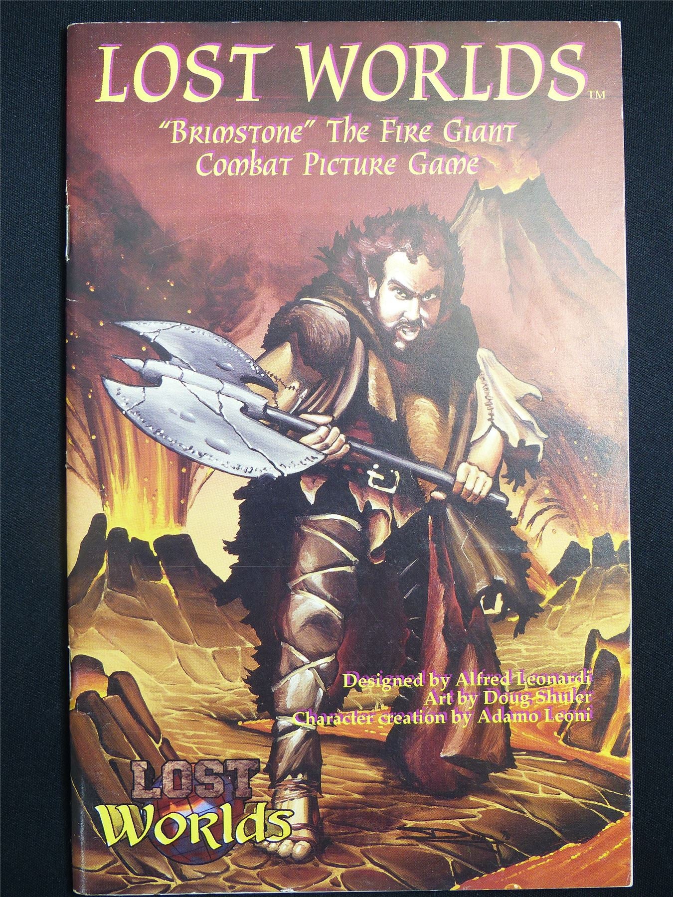 Lost Worlds Fantasy Combat Book Game: Brimestone the Fire Giant Booklet - Nova Rules Booklet #2VV