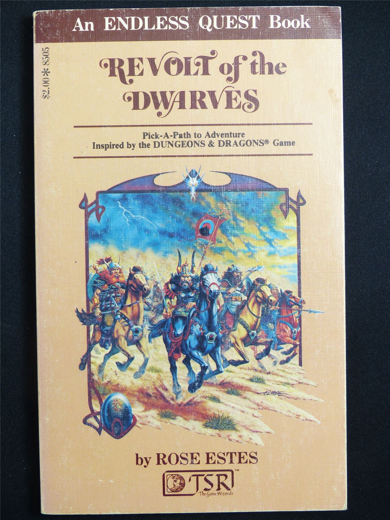 D&D Adventure Book: Revolt of the Dwarves Endless Quest - Vintage Novel Softback #LT
