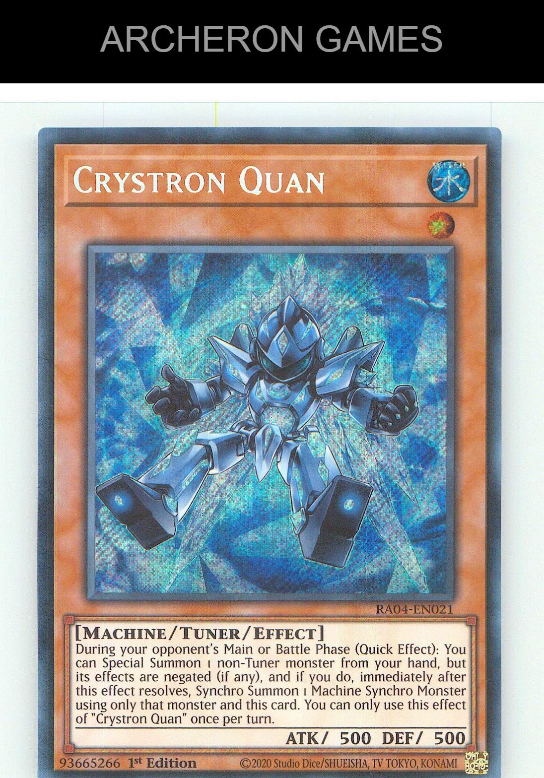 Crystron Quan (Secret Rare) SEC YUGIOH Card 1st Edition
