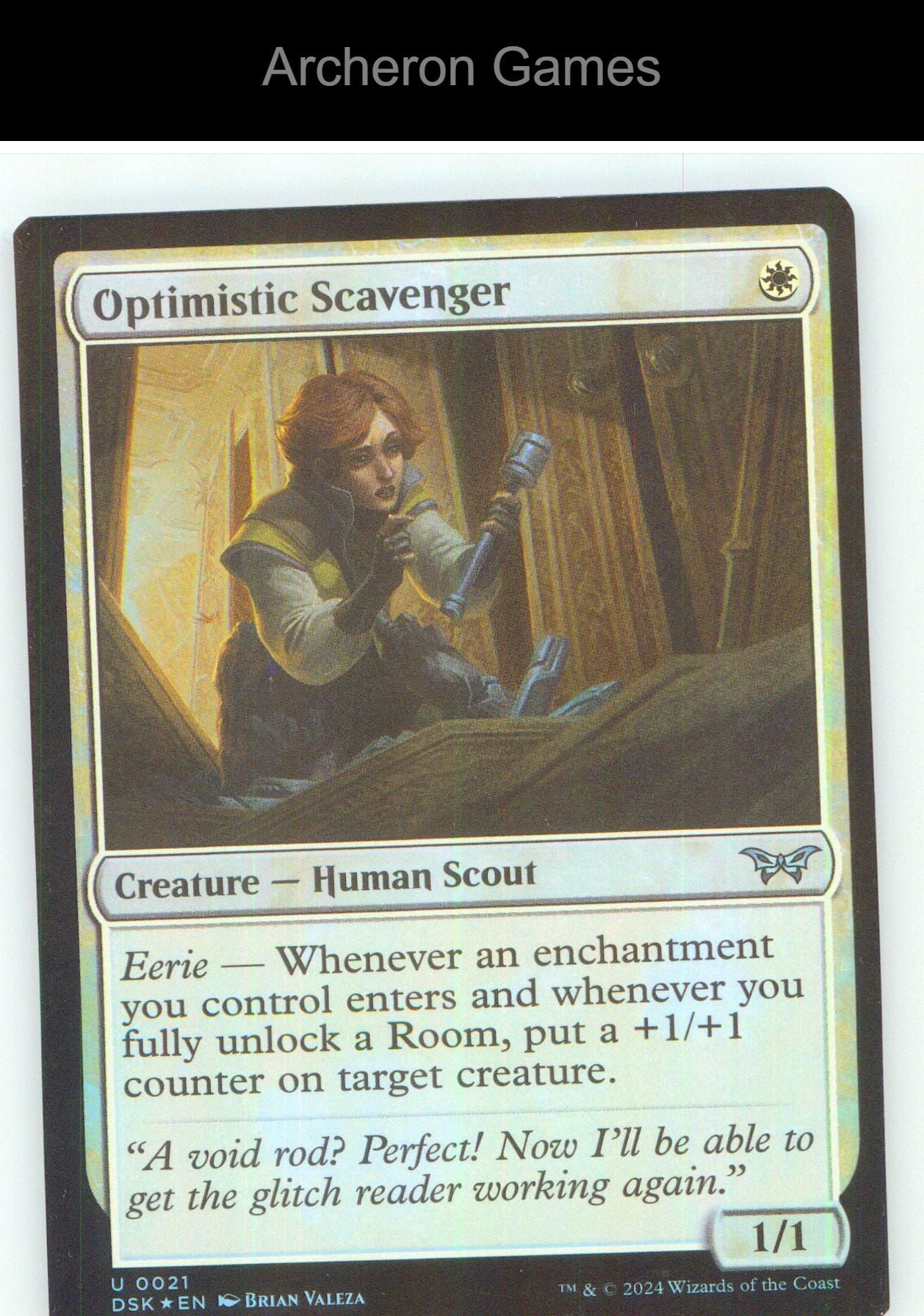 Optimistic Scavenger (0021) DSK 21 UC MTG Card NM/EX+ Foil