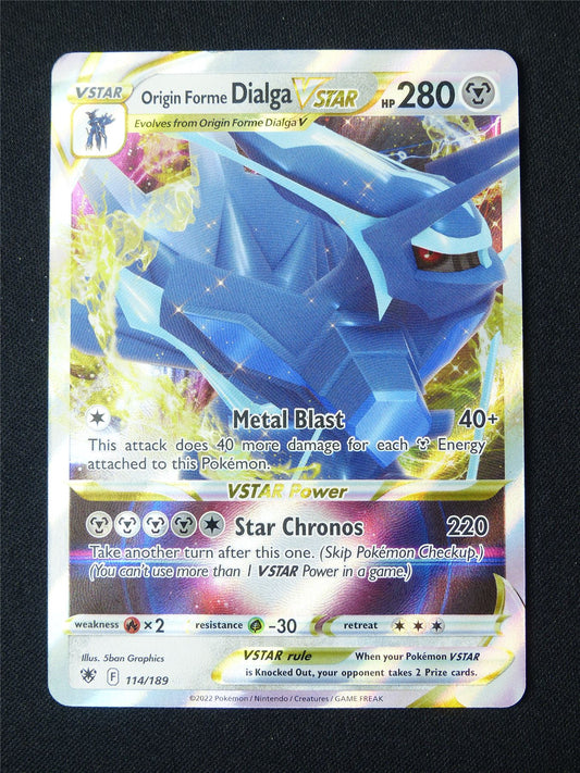 Origin Forme Dialga Vstar 114/189 Textured Holo - Pokemon Card #1X8