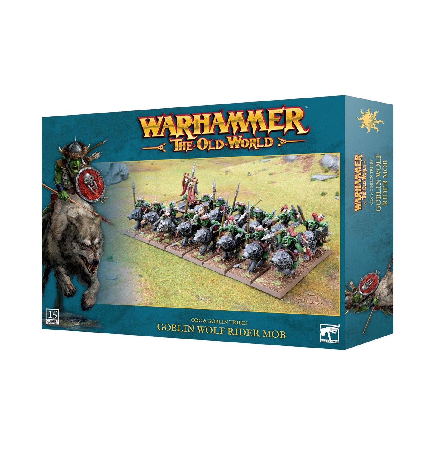 Goblin Wolf Rider Mob - Orc and Goblin Tribes - Warhammer the old World - Available From 04/05/2024