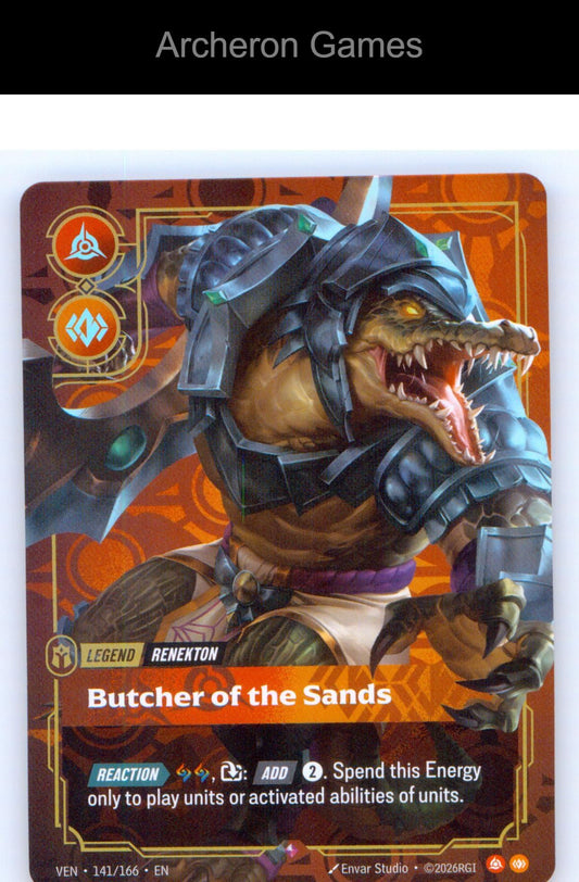 Renekton - Butcher of the Sands VEN 141/166 R Vendetta Riftbound Card