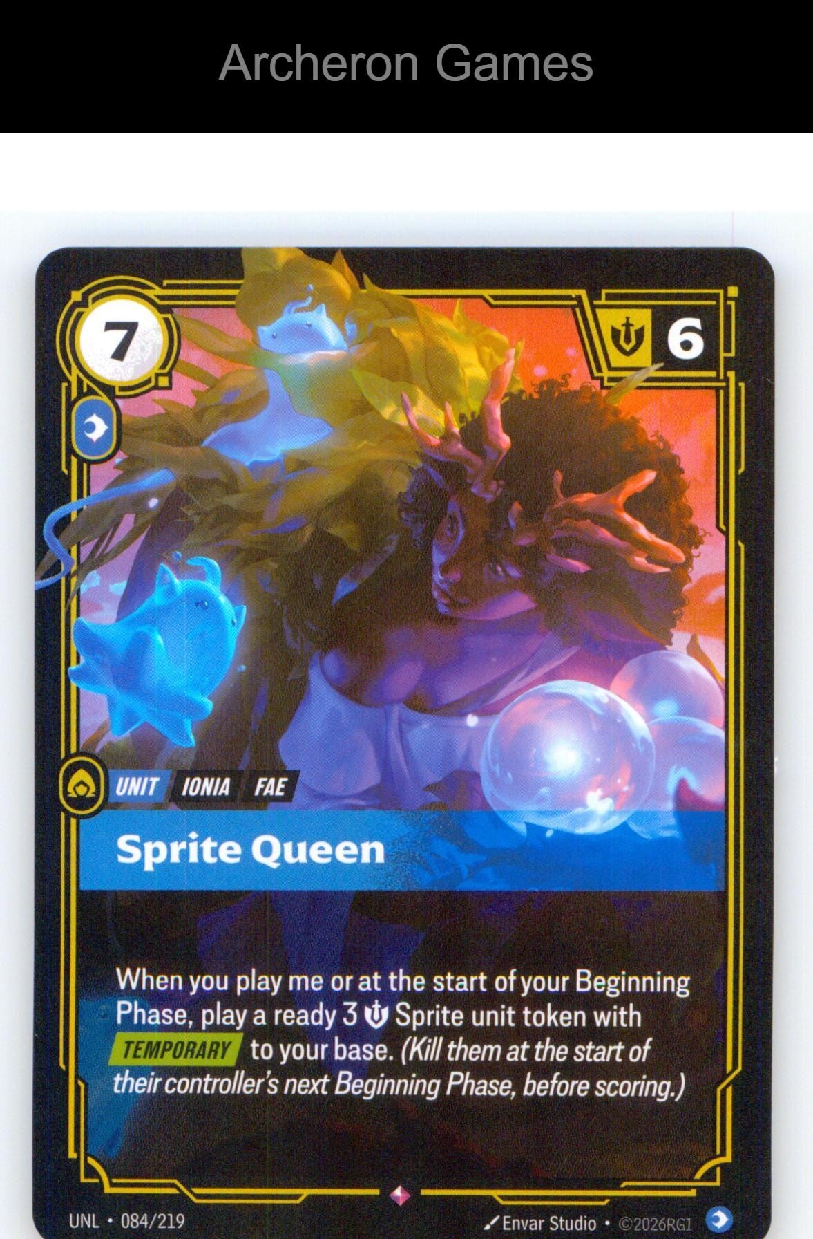 Sprite Queen UNL 084/219 R Unleashed Riftbound Card