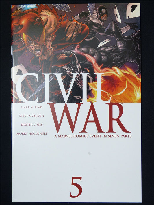 CIVIL War #5 Direct Edition - B&B Marvel Comic #8I9