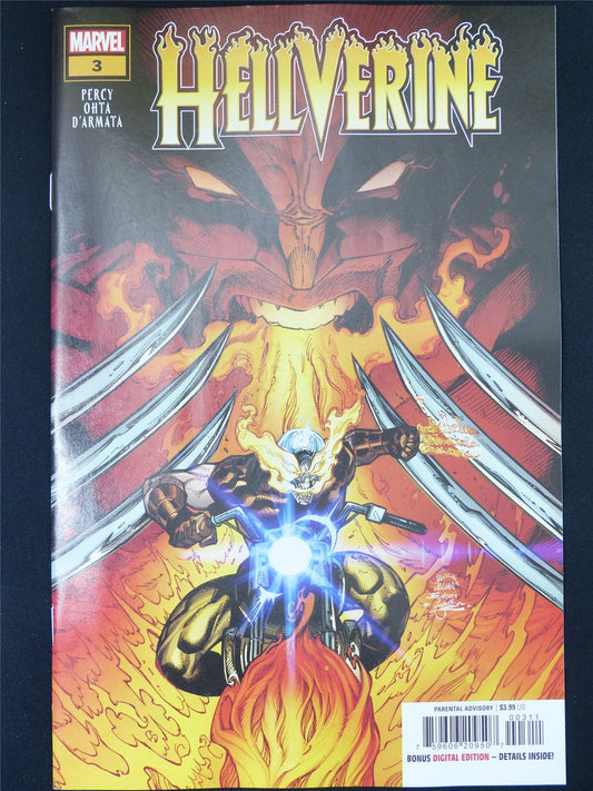 HELLVERINE #3 - B&B Sep 2024 Marvel Comic #45G