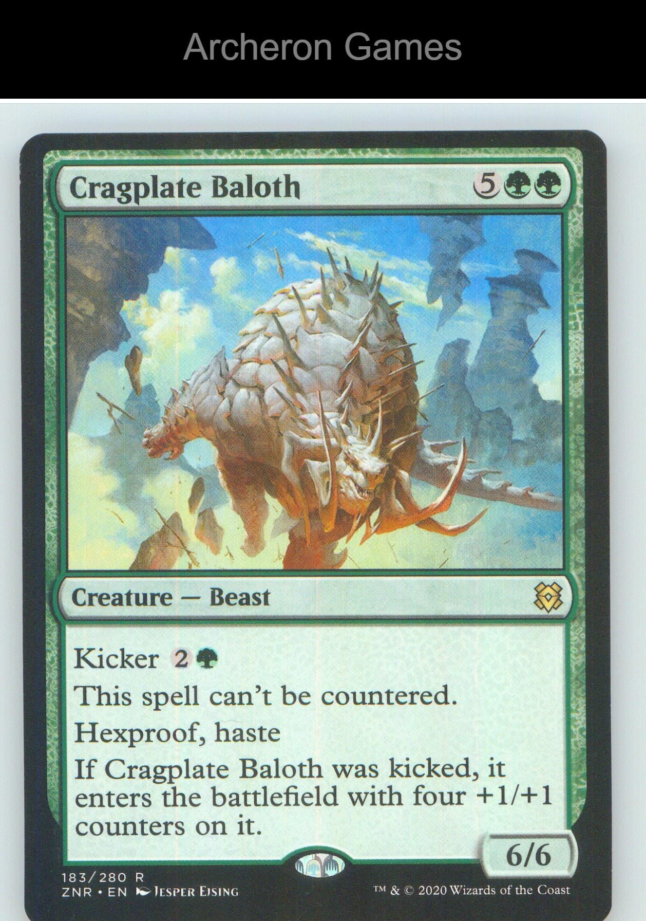 Cragplate Baloth ZNR 183 R MTG Card NM/EX+