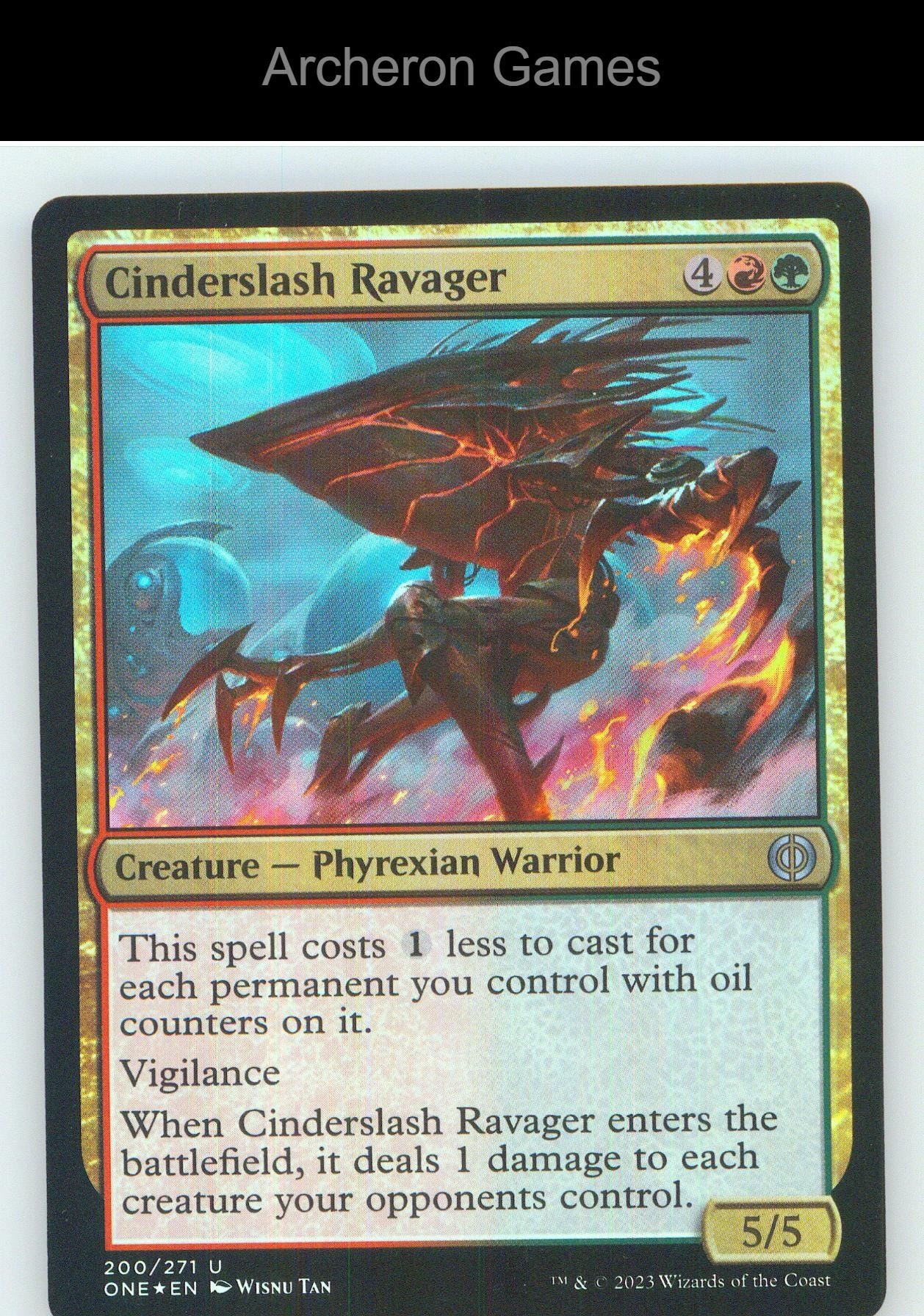 Cinderslash Ravager ONE 200 UC MTG Card NM/EX+