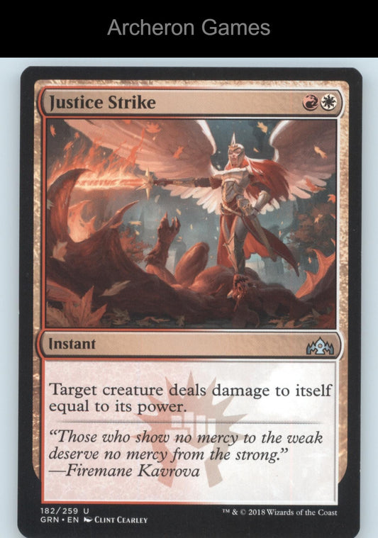 Justice Strike 182 UC MTG Card Guilds of Ravnica