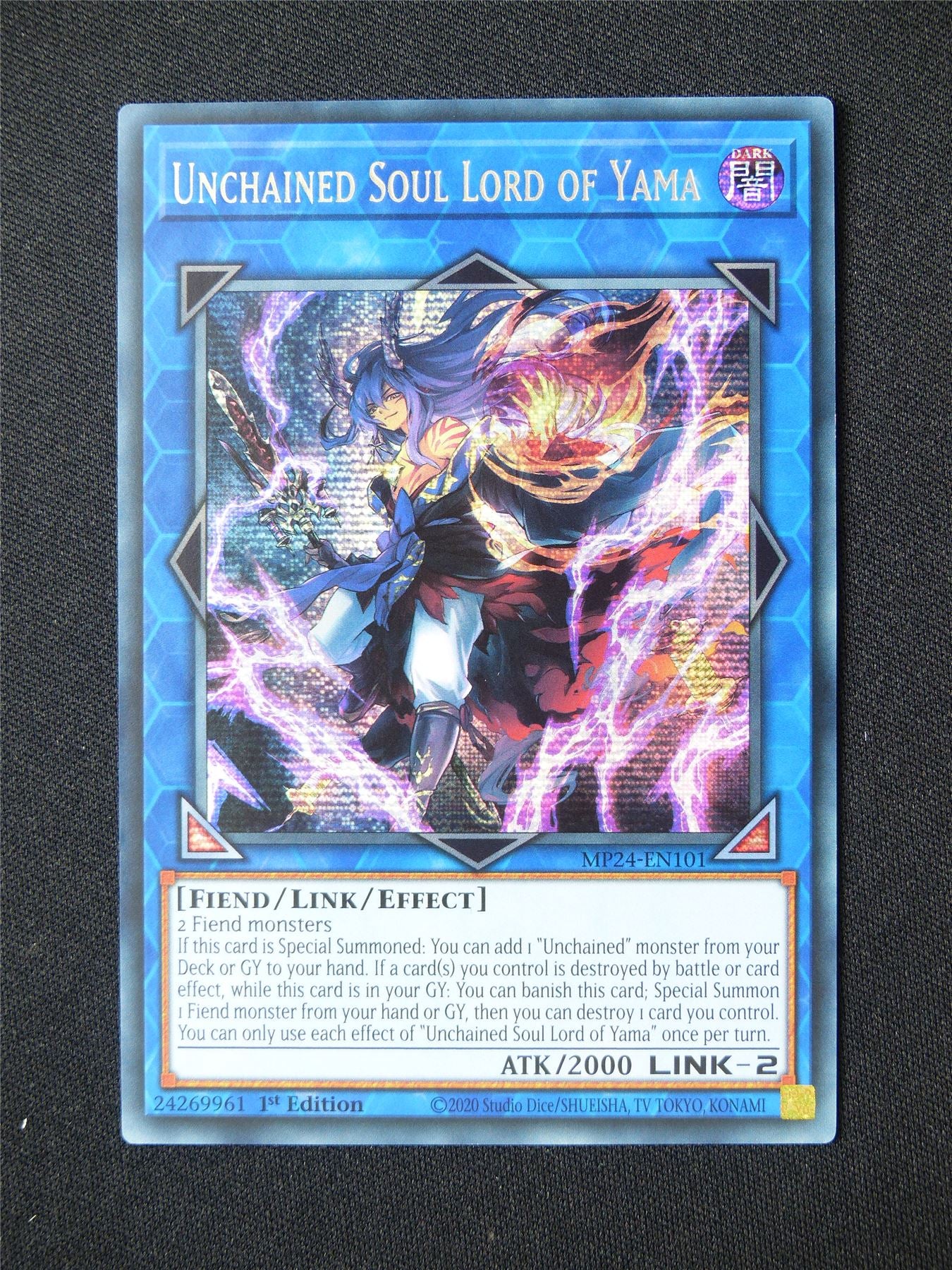 Unchaioned Soul Lord of Yama MP24 Secret Rare - 1st ed Yugioh Card #3RW