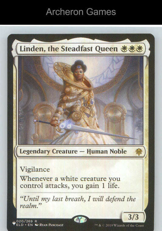 Linden, the Steadfast Queen ELD 20 R MTG Card NM/EX+