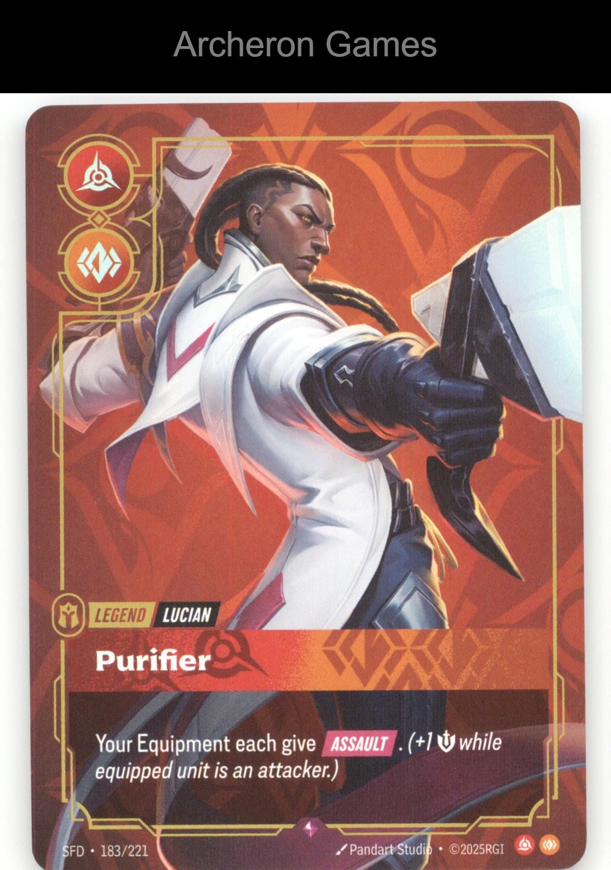 Lucian - Purifier SFD 183/221 R  Card Spiritforged