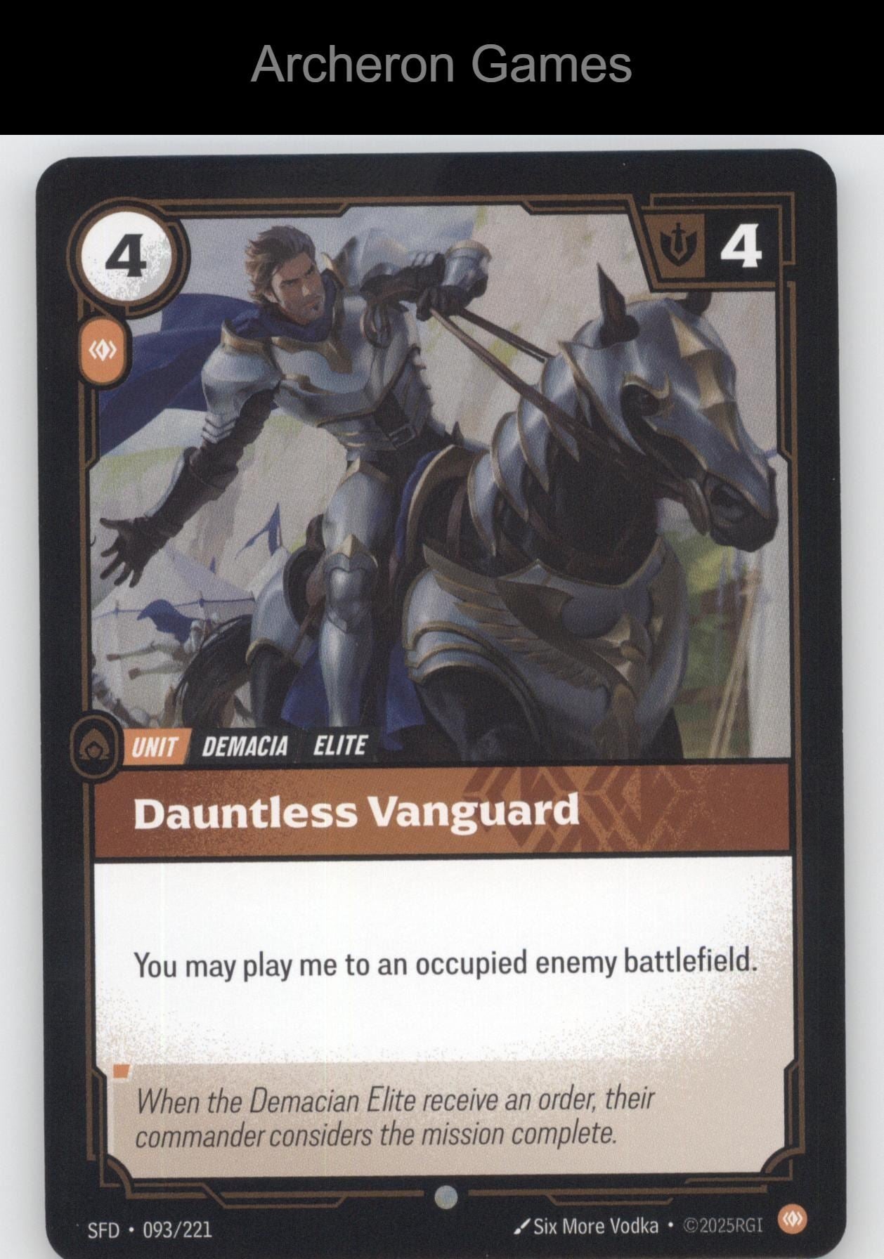 Dauntless Vanguard SFD 093/221 C  Card Spiritforged