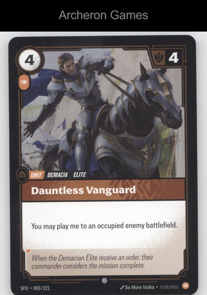 Dauntless Vanguard SFD 093/221 C  Card Spiritforged