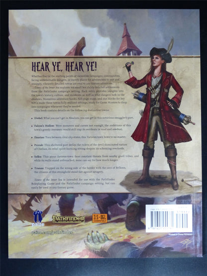 Pathfinder: Towns of the Inner Sea - Roleplay Softback #47U