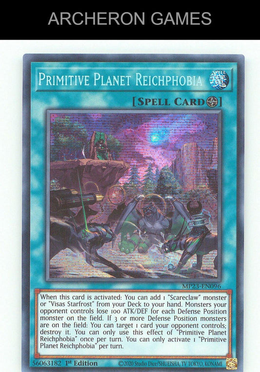 Primitive Planet Reichphobia (PUR) SEC YUGIOH Card