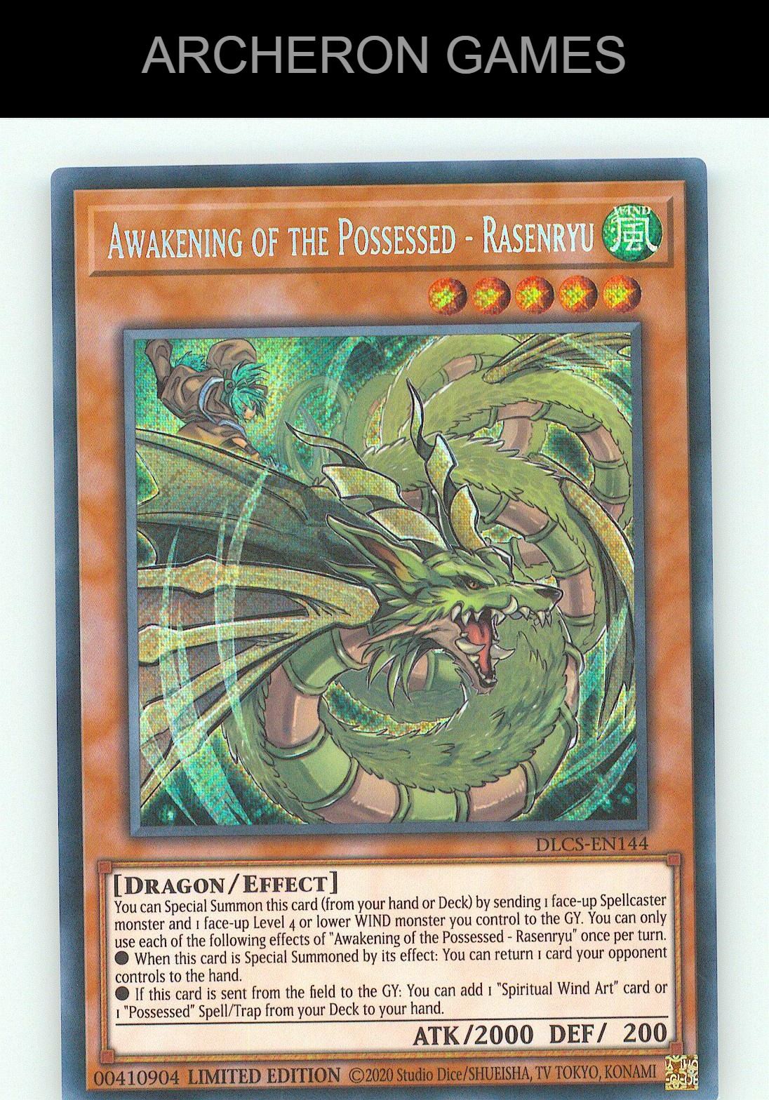 Awakening of the Possessed - Rasenryu SEC YUGIOH Card