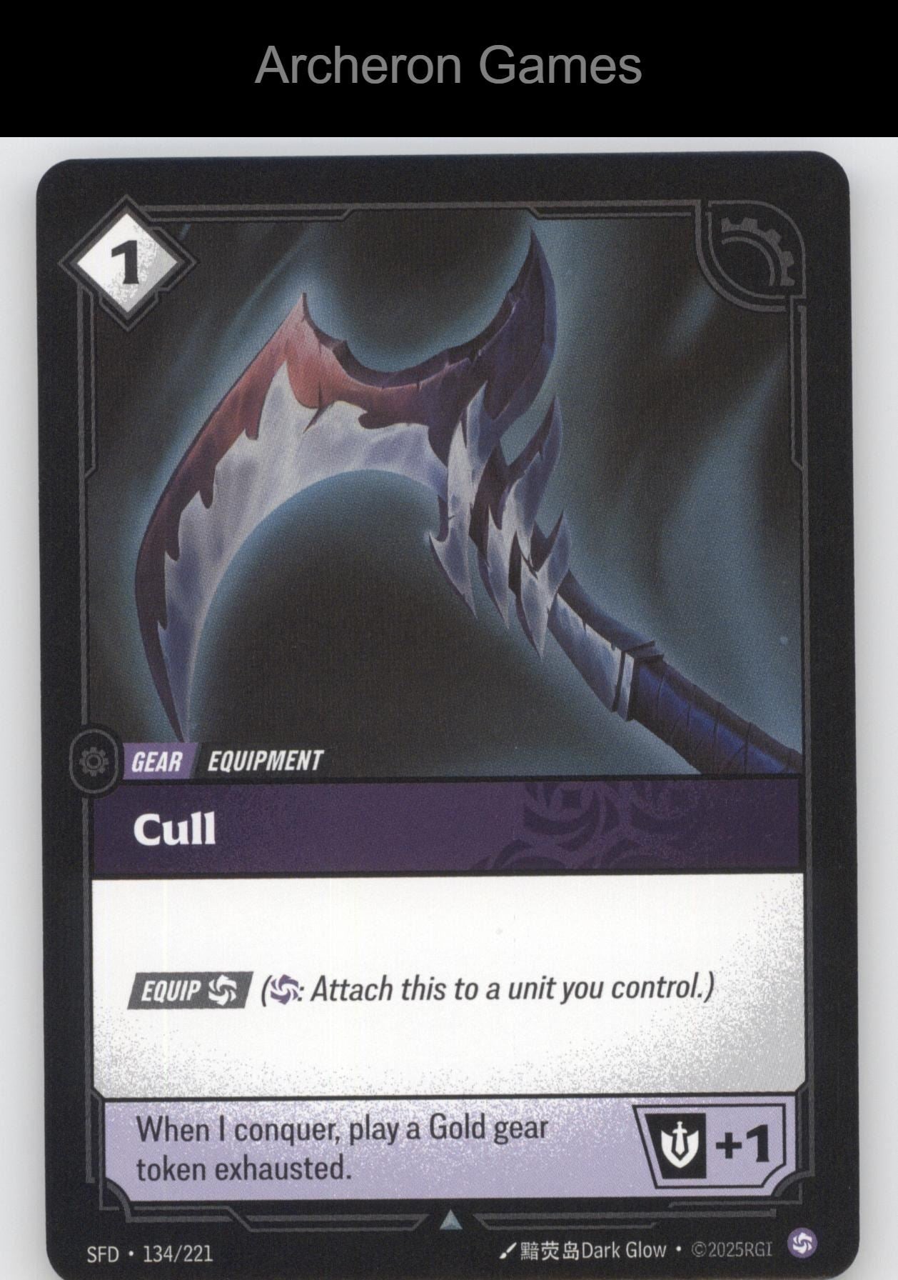 Cull SFD 134/221 UC  Card Spiritforged