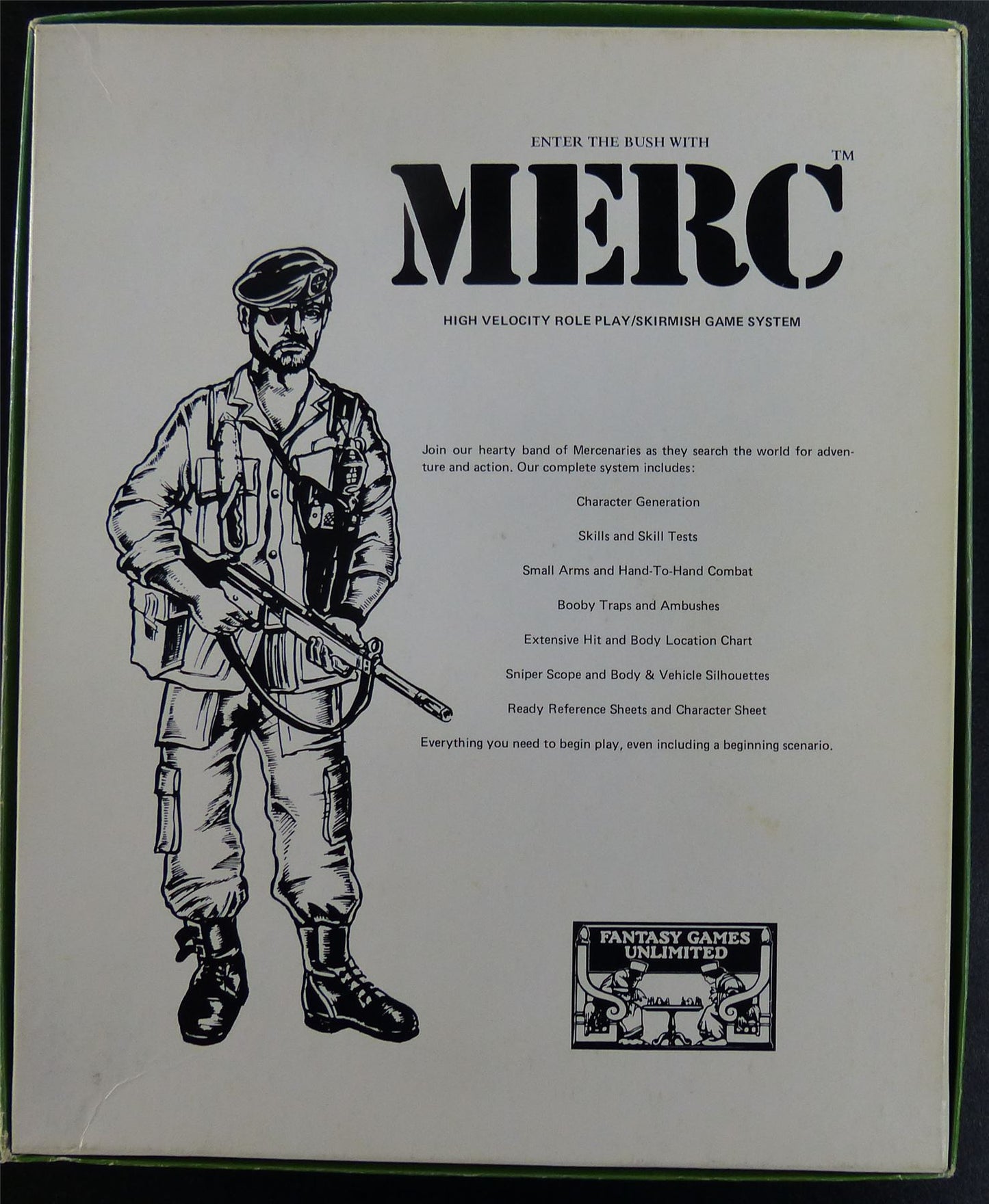 MERC: Modern Roleplaying Game of Country Insurgency OOP - Fantasy Games Limited #223