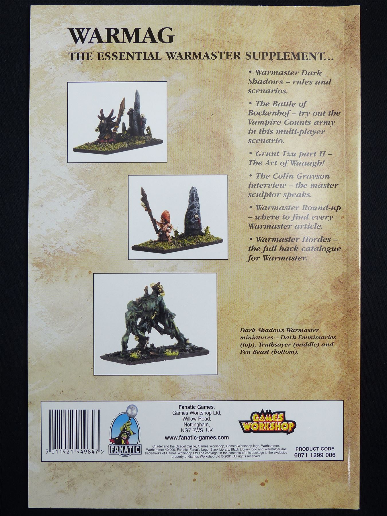 Warmaster #6 Dwarfs march to War - Games Workshop Magazine #1ND