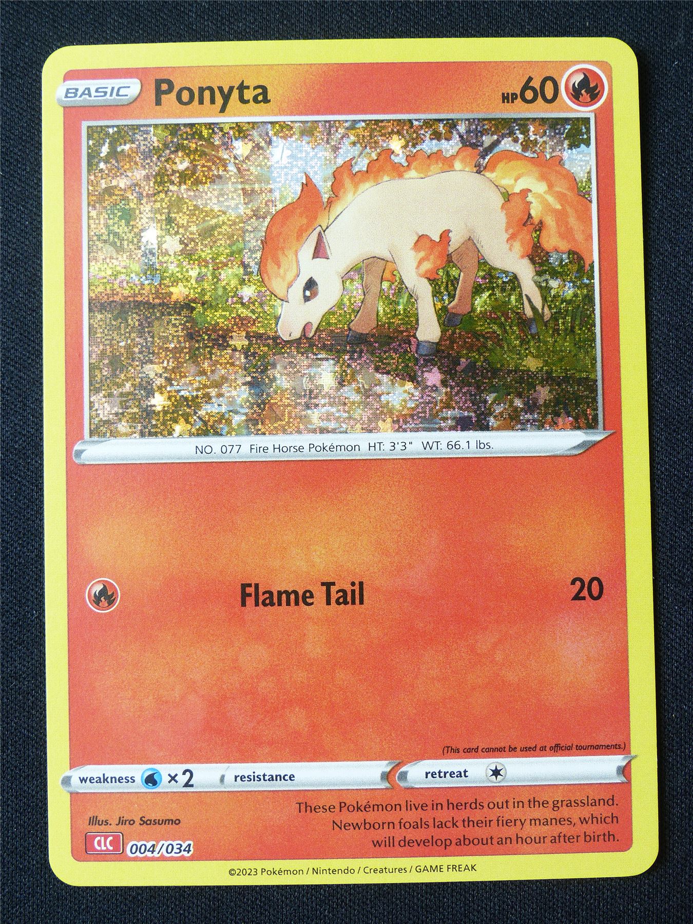 Ponyta 004/034 CLC Holo - Pokemon Card #23D