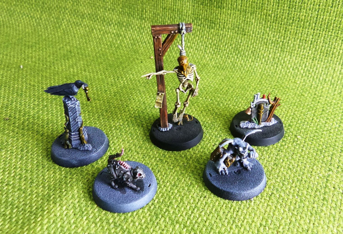 Mysterious Objective Markers Painted x 5 Models - Cursed City - Warhammer AoS 40k #T
