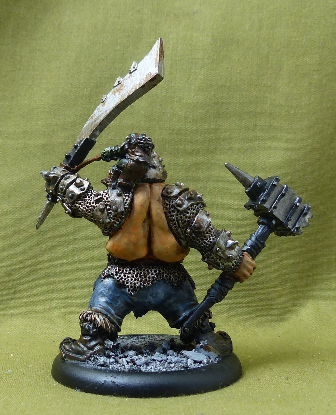 Classic Metal Man Hunter painted - Ogor Mawtribe - Warhammer Old World #37G