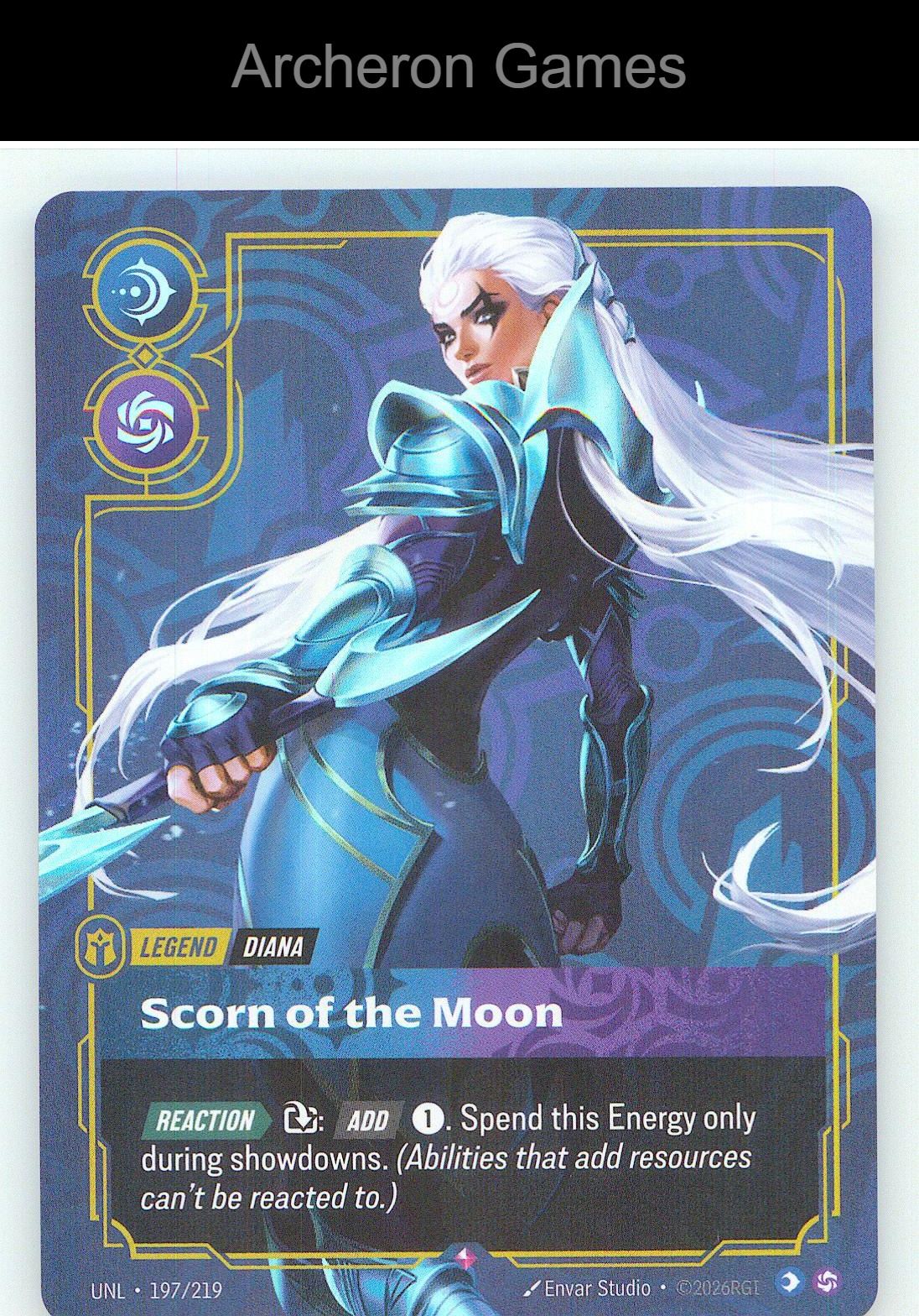 Diana - Scorn of the Moon UNL 197/219 R Unleashed Riftbound Card