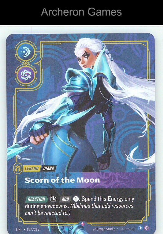 Diana - Scorn of the Moon UNL 197/219 R Unleashed Riftbound Card