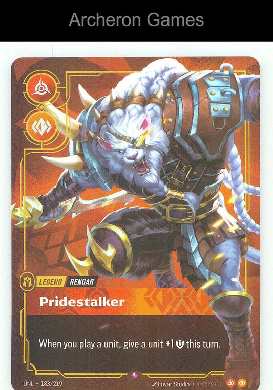 Rengar - Pridestalker UNL 183/219 R Unleashed Riftbound Card
