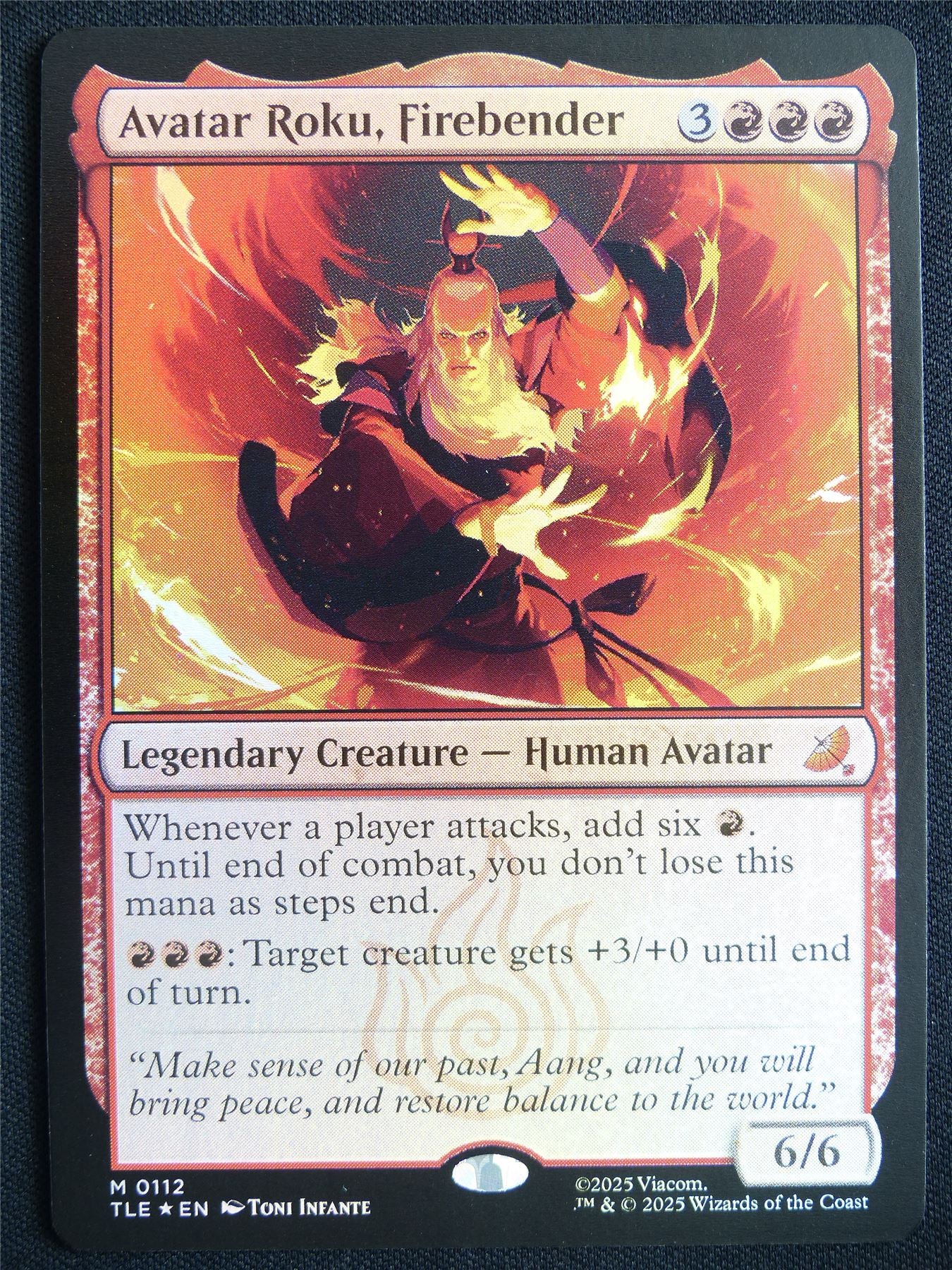 Avatar Roku Firebender Foil - TLE - Mtg Card #22P